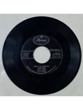 Vintage Patti Page 45 Rpm Vinyl Single Mercury Records Collectors Musical Gem